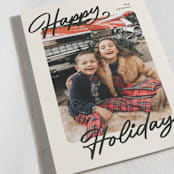 "the classic" - Holiday Cards in Coal by Pixel and Hank - Detail