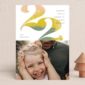 "Painted 22" - Holiday Cards in Pastel Mix by Anna Elder - Front