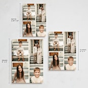 "Grid" - Holiday Cards in Ecru by Morgan Kendall - Formats Available