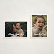 "cursive bottom" - Holiday Cards in Winter by Cass Loh - Photo Orientation Options