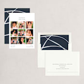 "Grid" - Holiday Cards in Night Sky by Blustery August - Assembled