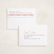 "Painted Stripes" - Holiday Cards in Blood Orange by Cindy Reynolds - FREE Recipient Addressing