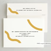 "Wavy Lines" - Holiday Cards in Sunny by Kelsey Mucci - FREE Recipient Addressing