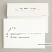 "Simple curved edge" - Holiday Cards in Daisy by Cass Loh - FREE Recipient Addressing
