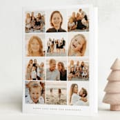 "Photo Montage" - Holiday Cards in Snow by Gwen Bedat - Folded Card