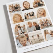 "Photo Montage" - Holiday Cards in Snow by Gwen Bedat - Detail