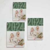 "Modern Year" - Holiday Cards in Emerald by Sarah Cohn - Formats Available