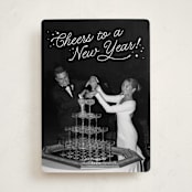 "Lively Note" - Holiday Cards in Snow by Kate Ahn - Front