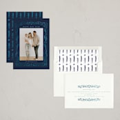 "Swirled" - Holiday Cards in Midnight by Petra Kern - Assembled