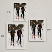 "Thin Border" - Holiday Cards in Mist by Olivia Williams - Formats Available