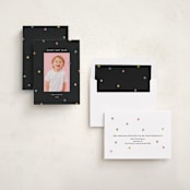 "Tiny Star Confetti" - Holiday Cards in Midnight by Kercia Jane - Assembled