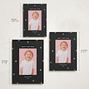 "Tiny Star Confetti" - Holiday Cards in Midnight by Kercia Jane - Formats Available