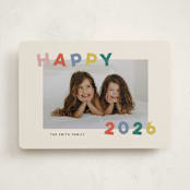 "Dancing Happy" - Holiday Cards in Fruitcake by Sarah Hawkins Designs - Front
