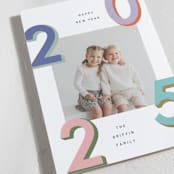 "Modern Year" - Holiday Cards in Candy by Kelly Watkins - Detail