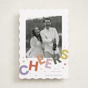 "Dazzle" - Holiday Cards in Fruit Punch by Everett Paper Goods - Front