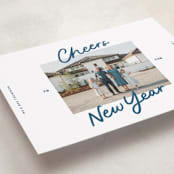 "A Simple Cheers" - Holiday Cards in Blue Jeans by Abbigail Lim - Detail