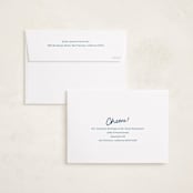 "A Simple Cheers" - Holiday Cards in Blue Jeans by Abbigail Lim - FREE Recipient Addressing