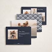 "Abundant" - Holiday Cards in Midnight by Corinne Malesic - Back of Card Options