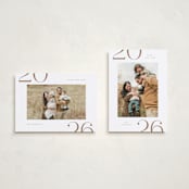 "On the Edge" - Holiday Cards in Snow by Michelle Taylor - Photo Orientation Options