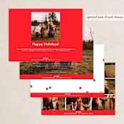"vibrant confetti" - Holiday Cards in Cherry by Ellen Schlegelmilch - Back of Card Options