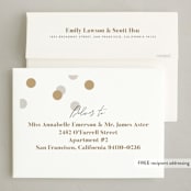 "Never Again" - Holiday Cards in Charcoal by Robert and Stella - FREE Recipient Addressing