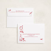"New Year Cheer Doodles" - Holiday Cards in Holly Berry by Erika Firm - FREE Recipient Addressing