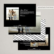 "Cheerfilled" - Holiday Cards in Noir by AK Graphics - Back of Card Options