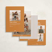 "Happy Nine" - Holiday Cards in Honey by Sumak Studio - Back of Card Options