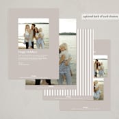 "m e m o r i e s" - Holiday Cards in Cloud by Sara Hicks Malone - Back of Card Options