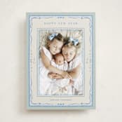 "Delicate botanical frame" - Holiday Cards in Wintermint by Lucrecia Caporale - Front