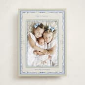 "Delicate botanical frame" - Holiday Cards in Blue Jay by Lucrecia Caporale - Front