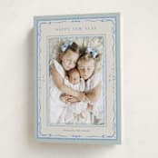 "Delicate botanical frame" - Holiday Cards in Wintermint by Lucrecia Caporale - Folded Card