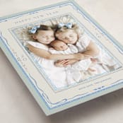 "Delicate botanical frame" - Holiday Cards in Wintermint by Lucrecia Caporale - Detail