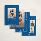 "New Year Cheer Doodles" - Holiday Cards in Blue Jay by Erika Firm - Back of Card Options