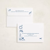 "New Year Cheer Doodles" - Holiday Cards in Blue Jay by Erika Firm - FREE Recipient Addressing