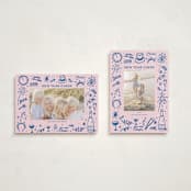 "New Year Cheer Doodles" - Holiday Cards in Blue Jay by Erika Firm - Photo Orientation Options
