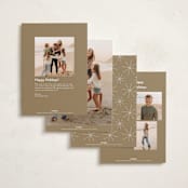 "All Aglow" - Holiday Cards in Linen by Jen Tips - Back of Card Options