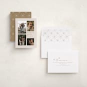 "All Aglow" - Holiday Cards in Linen by Jen Tips - Assembled