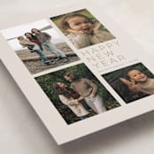 "All Aglow" - Holiday Cards in Linen by Jen Tips - Detail