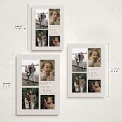 "All Aglow" - Holiday Cards in Linen by Jen Tips - Formats Available