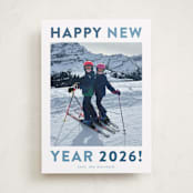 "Happy Colors" - Holiday Cards in Aqua by Carolyn MacLaren - Front