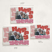 "Fun New Year" - Holiday Cards in Gumdrop by Lori Wemple - Formats Available