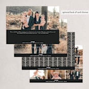 "Together" - Holiday Cards in Black Olive by Elky Ink - Back of Card Options