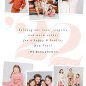 "Big 22" - Holiday Cards in Blush by Itsy Belle Studio - Detail