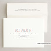 "New Year, New Us!" - Holiday Cards in Coral by Hooray Creative - FREE Recipient Addressing