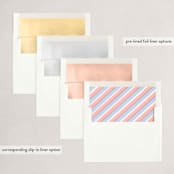 "New Year, New Us!" - Holiday Cards in Coral by Hooray Creative - Envelope Liners