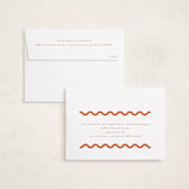 "Party Squiggle" - Holiday Cards in Papaya by Blustery August - FREE Recipient Addressing