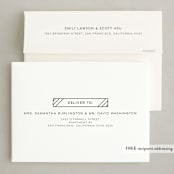 "Simple Impact" - Holiday Cards in Snow by Tiffany Taylor - FREE Recipient Addressing