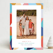 "Bright Border" - Holiday Cards in Tangerine by Hooray Creative - Front