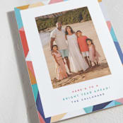 "Bright Border" - Holiday Cards in Tangerine by Hooray Creative - Detail